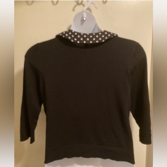 Torrid Peter Pan collar polka dot cardigan 1x - Picture 4 of 5